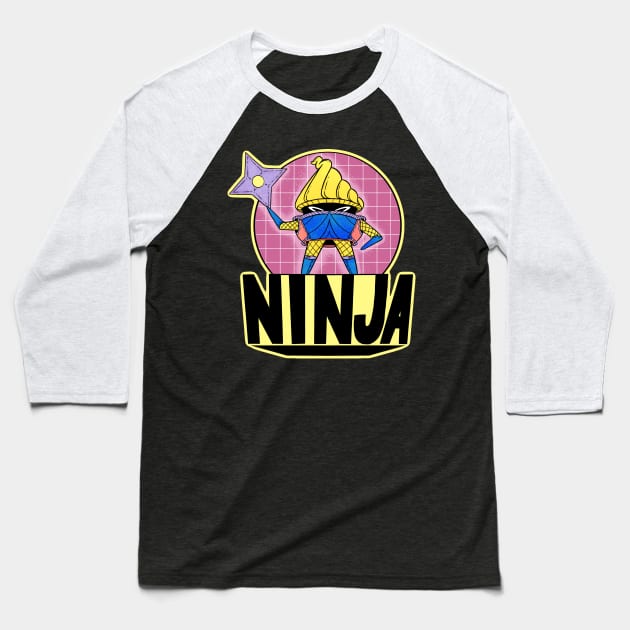 Ninja Gem Cookie Baseball T-Shirt by Hojyn